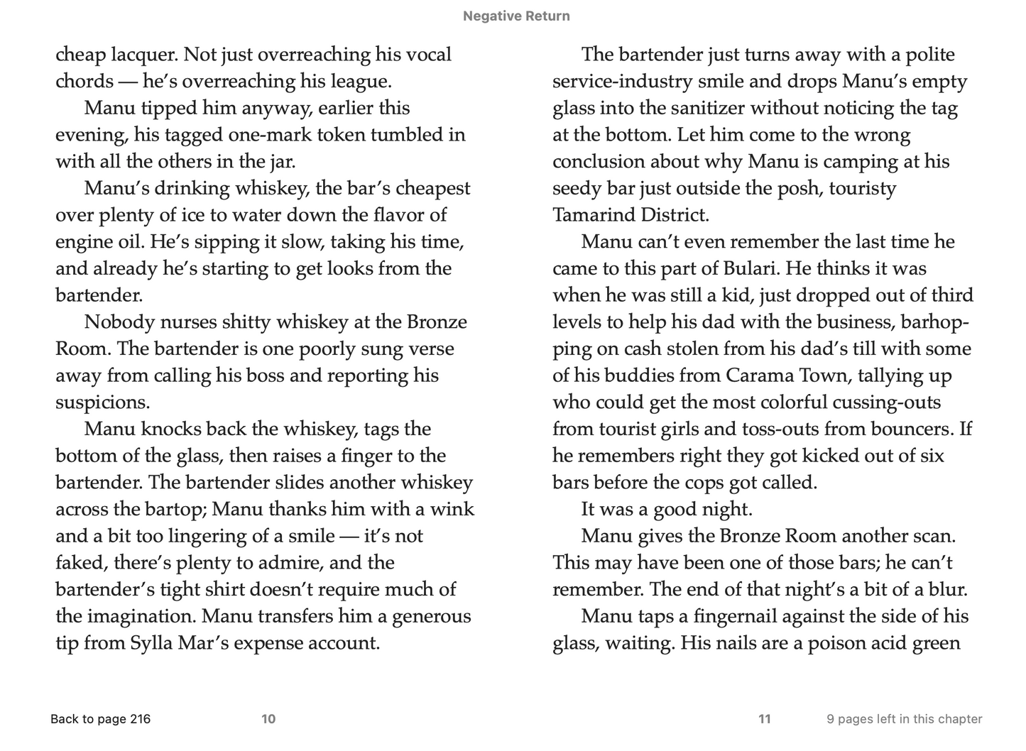 Negative Return (Bulari Saga Prequel) Ebook